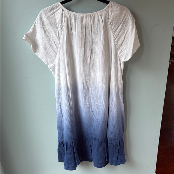 Vineyard Vines Blue and White Dip Dye Gauzy Cover-up - Picture 3 of 5